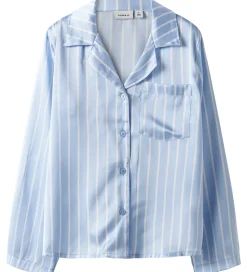 Name It Natskjorte - Satin - NkfRuth - Kentucky Blue