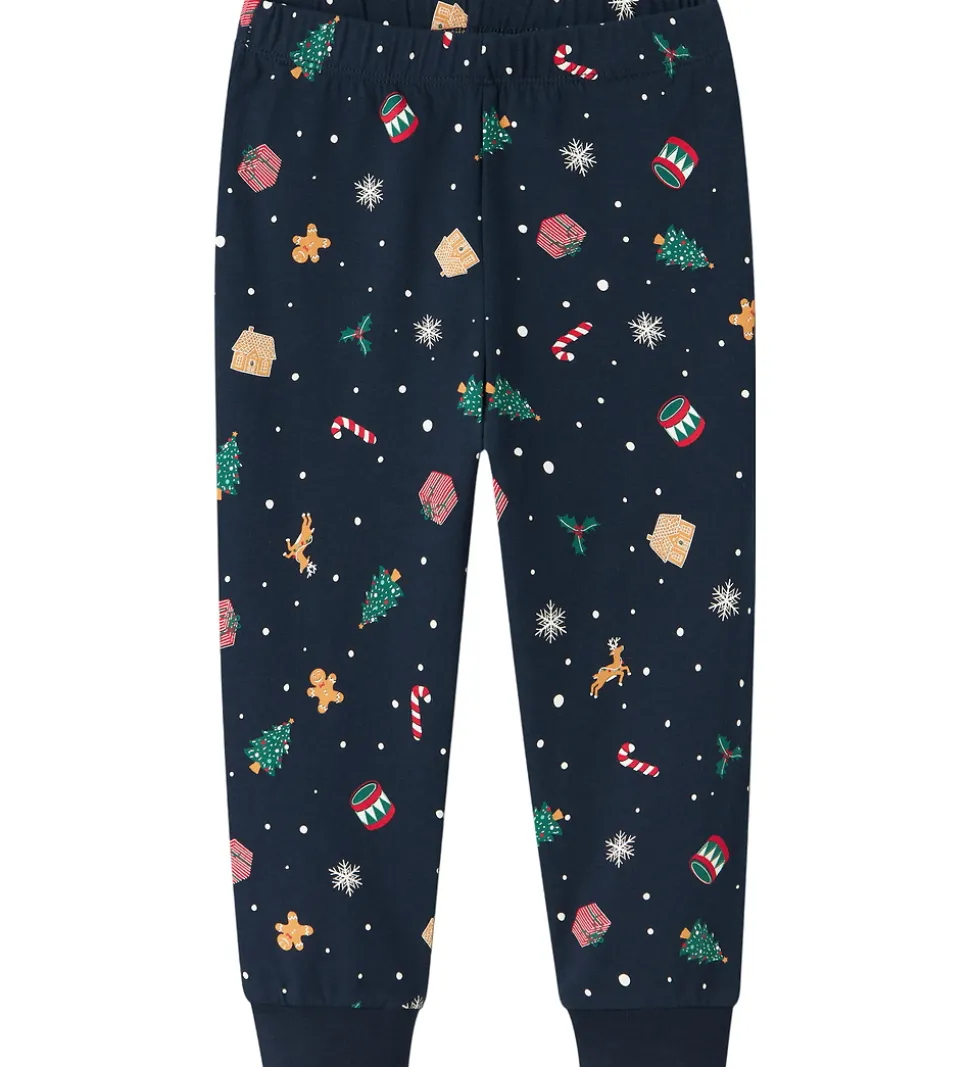 Name It Nattøj - 2-Delt - NmnVismas - Navy Blazer/Xmas AOP Navy