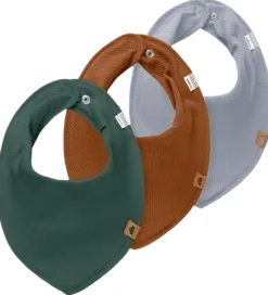 Name It Savlesmække - 3-pak - Rib - NbmYasim - Grøn/Blå/Brun