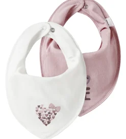 Name It Savlesmække - 2-pak - NbfYvette - Hvid/Rosa m. Print