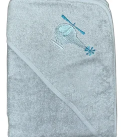 Nørgaard Madsens Babyhåndklæde - 100x100 cm - Dusty Green m. Hel