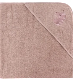 Nørgaard Madsens Babyhåndklæde - 100x100 cm - Rosa m. Enhjørning