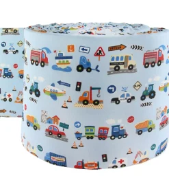 Nørgaard Madsens Sengerand - Lyseblå m. Biler