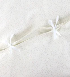 Nørgaard Madsens Sengetøj - Voksen - Off White m. Beige Prikker