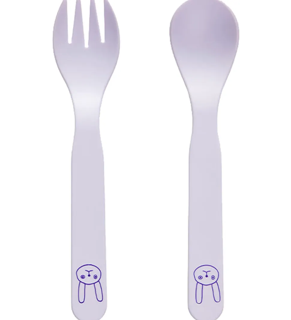 OYOY Børnebestik - Bioplast - 2 Dele - Pullo - Lavender