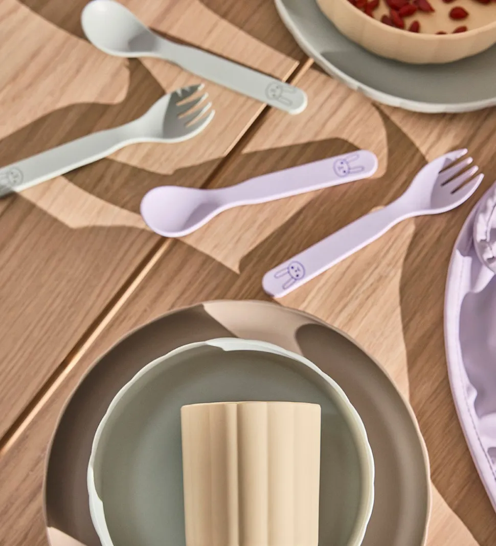 OYOY Børnebestik - Bioplast - 2 Dele - Pullo - Lavender