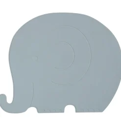 OYOY Dækkeserviet - Henry Elefant - Støvet Blå