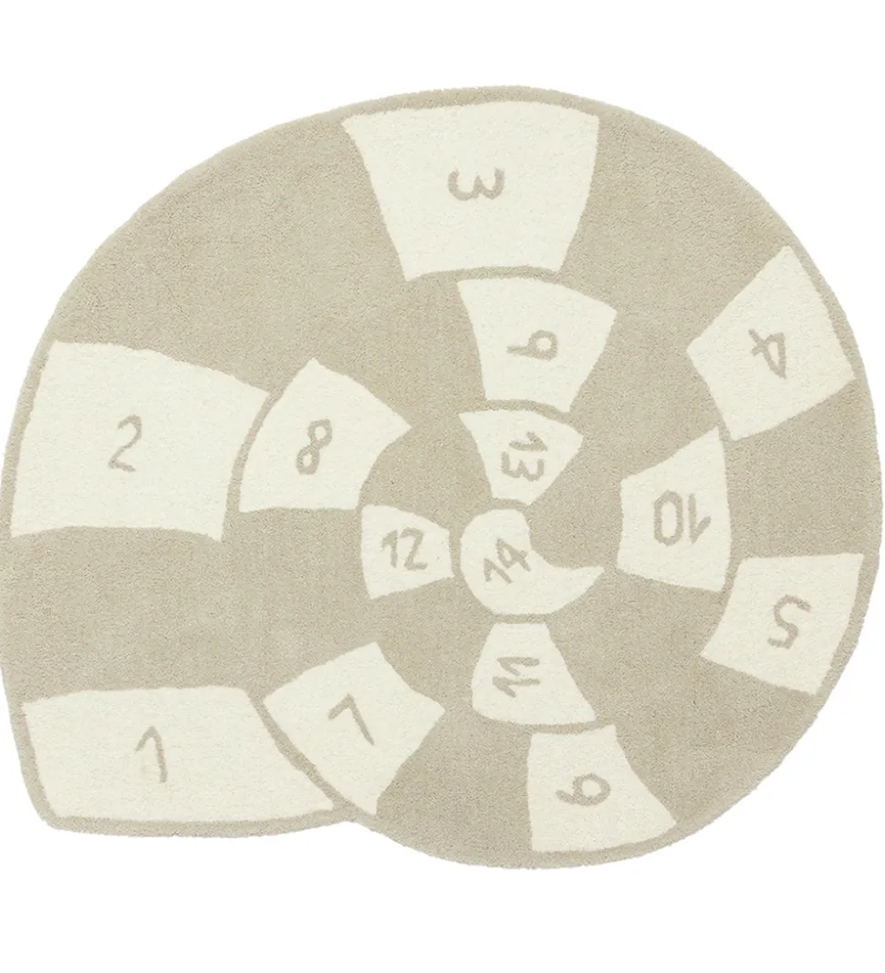 OYOY Hinketæppe - Nautilus - 112x100 cm - Clay/Off White