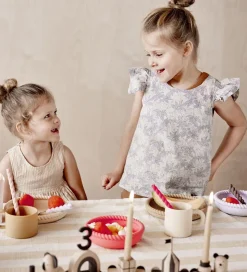 OYOY Spisesæt - Silikone - 2 dele - Mellow - Vanilla/Cherry Red