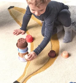 OYOY Stablekopper - Tawa Silikone - Caramel/Blue