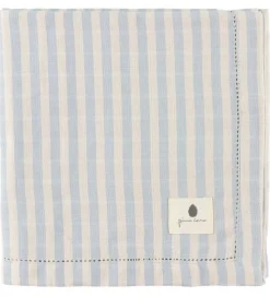 Pine Cone Babysvøb - 120x120 cm - Björk - Blue Blossom Stripe