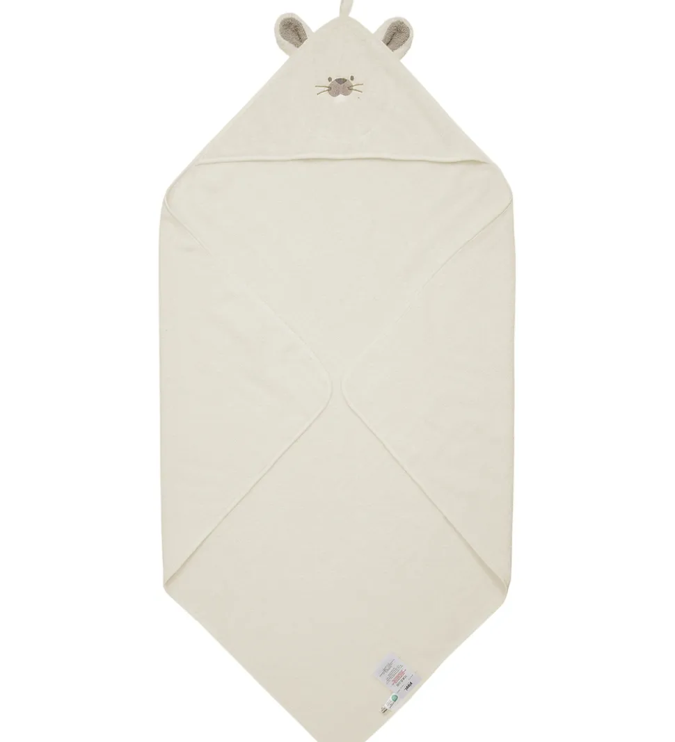 Pippi Babyhåndklæde - 83 x 83 cm - Egret