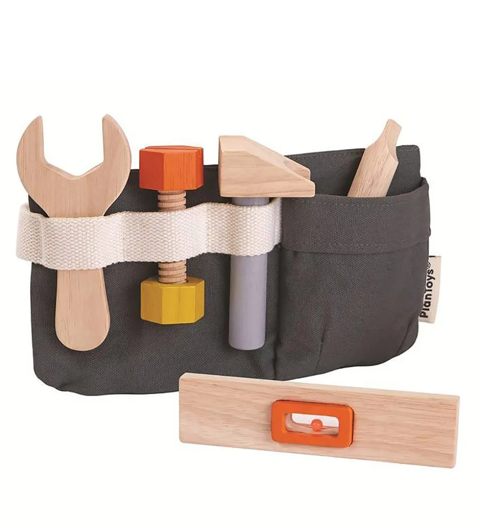 PlanToys Værktøjsbælte m. Værktøj - Træ