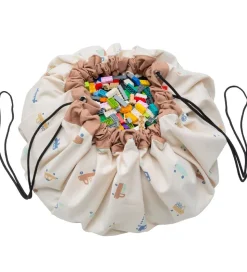 Play&Go Legetøjstæppe - Ø140 - Big Cars