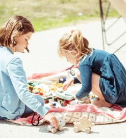 Play&Go Legetøjstæppe - Ø140 cm - Geo Coral