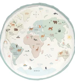 Play&Go Legetøjstæppe/Opbevaring - 140 cm - 2-i-1 - Worldmap