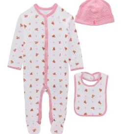 Polo Ralph Lauren Gaveæske - 3 Dele - Hvid/Rosa m. Bamser