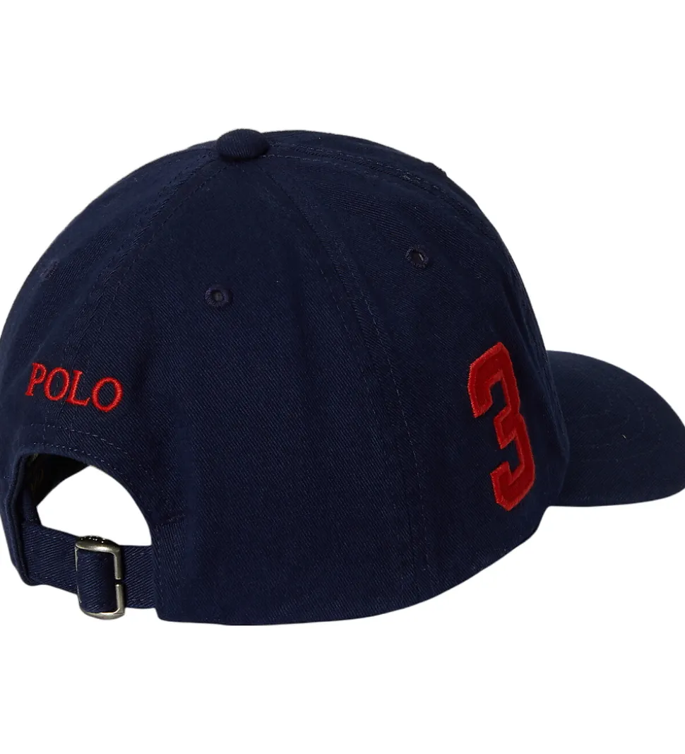Polo Ralph Lauren Kasket - Navy /Rød m. Logo