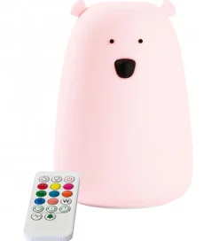 Rabbit & Friends Lampe - Bjørn - 17x11 cm - Rose