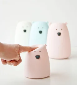 Rabbit & Friends Lampe - Lille Bjørn - 8,5x10 cm - Hvid