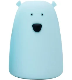 Rabbit & Friends Lampe - 11x17 cm - Stor Bjørn - Blå