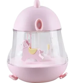 Rabbit & Friends Lampe - 16x13 cm - Karrusel m. Musik - Rosa