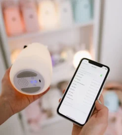 Rabbit & Friends Lampe m. Højtaler - 11x15,5 cm - Bjørn m. Fjern