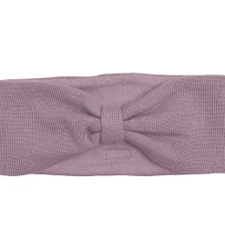 Racing Kids Pandebånd - Uld/Bomuld - Elderberry m. Sløjfe