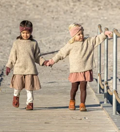 Racing Kids Pandebånd - Uld/Bomuld - Acorn m. Sløjfe