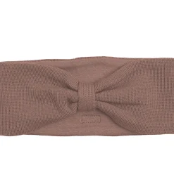 Racing Kids Pandebånd - Uld/Bomuld - Brun m. Sløjfe