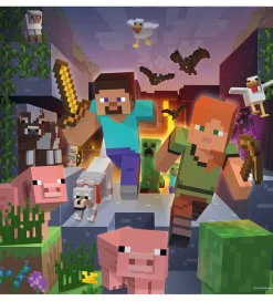 Ravensburger Puslespil - 3x49 Brikker - Minecraft