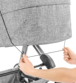 Reer Solsejl Til Barnevogn - UV50+ - Grå