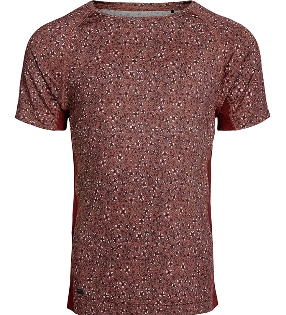 Rethinkit T-shirt - Carla - Rose Brown Flowers