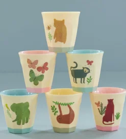 Rice Kopper - Melamin - 6 stk. - 160 ml - Creme/Sweet Jungle