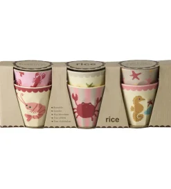 Rice Kopper - Melamin - 6 stk. - 160 ml - Coral Ocean
