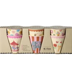 Rice Kopper - Melamin - 6 stk. - 160 ml - Pink Fun Fair