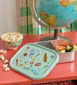 Rice Madkasse - Rustfrit Stål - Stor - 2 Rum - Soft Green Sports