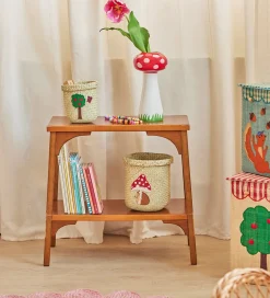 Rice Opbevaringskurv - Raffia/Søgræs - Happy Forest - 20x20 cm -