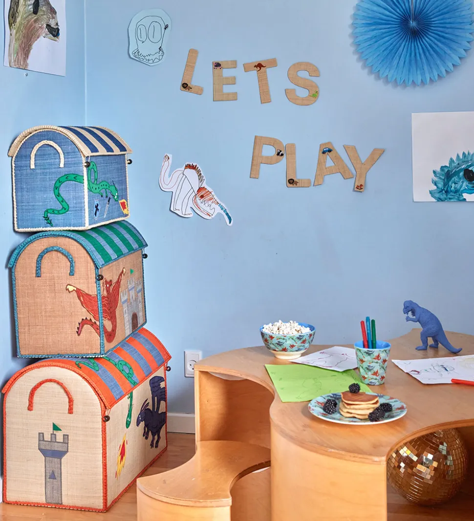 Rice Opbevaringskurve - Raffia - 3 stk. - 52/45/37 cm - Dragon