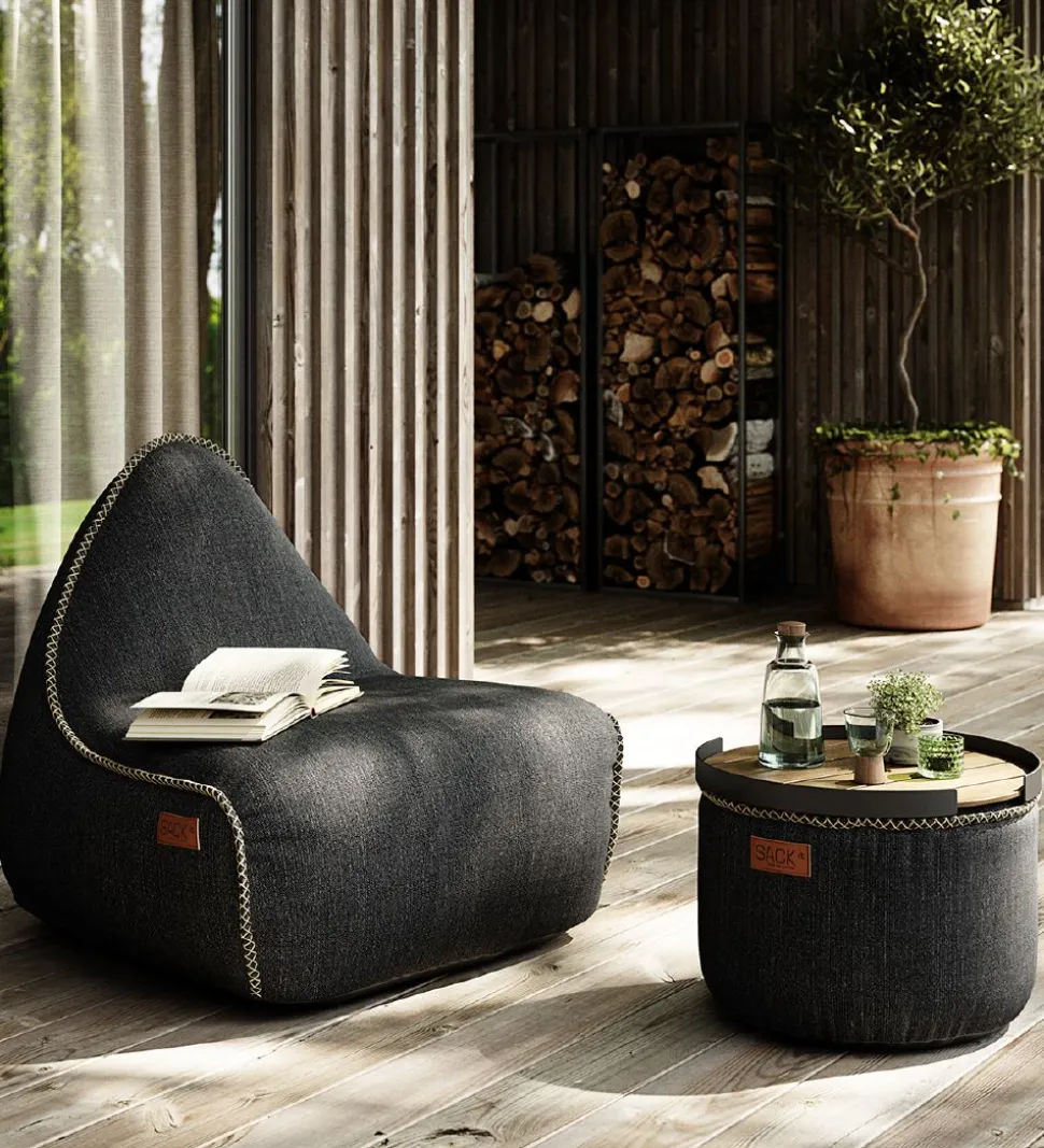 SACKit Puf - Cobana - 50x35 cm - Sort