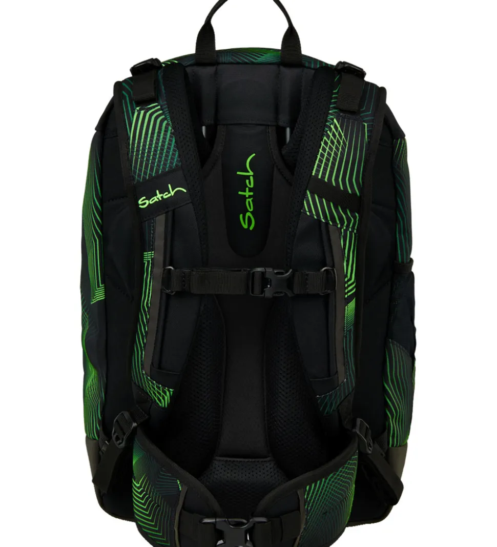 Satch Skoletaske - Air - Seismic Green