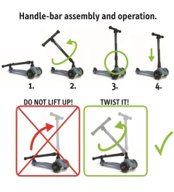 Scoot and Ride Highway Kick 3 - LED - Rose