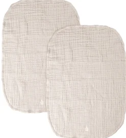 Sebra Pusleunderlag - 2-pak - Musselin - Birchbark Rose