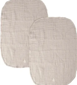 Sebra Pusleunderlag - 2-pak - Musselin - Jetty Beige