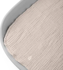 Sebra Pusleunderlag - 2-pak - Musselin - Jetty Beige