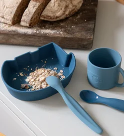 Sebra Skål - Silikone - Fanto - Nordic Blue