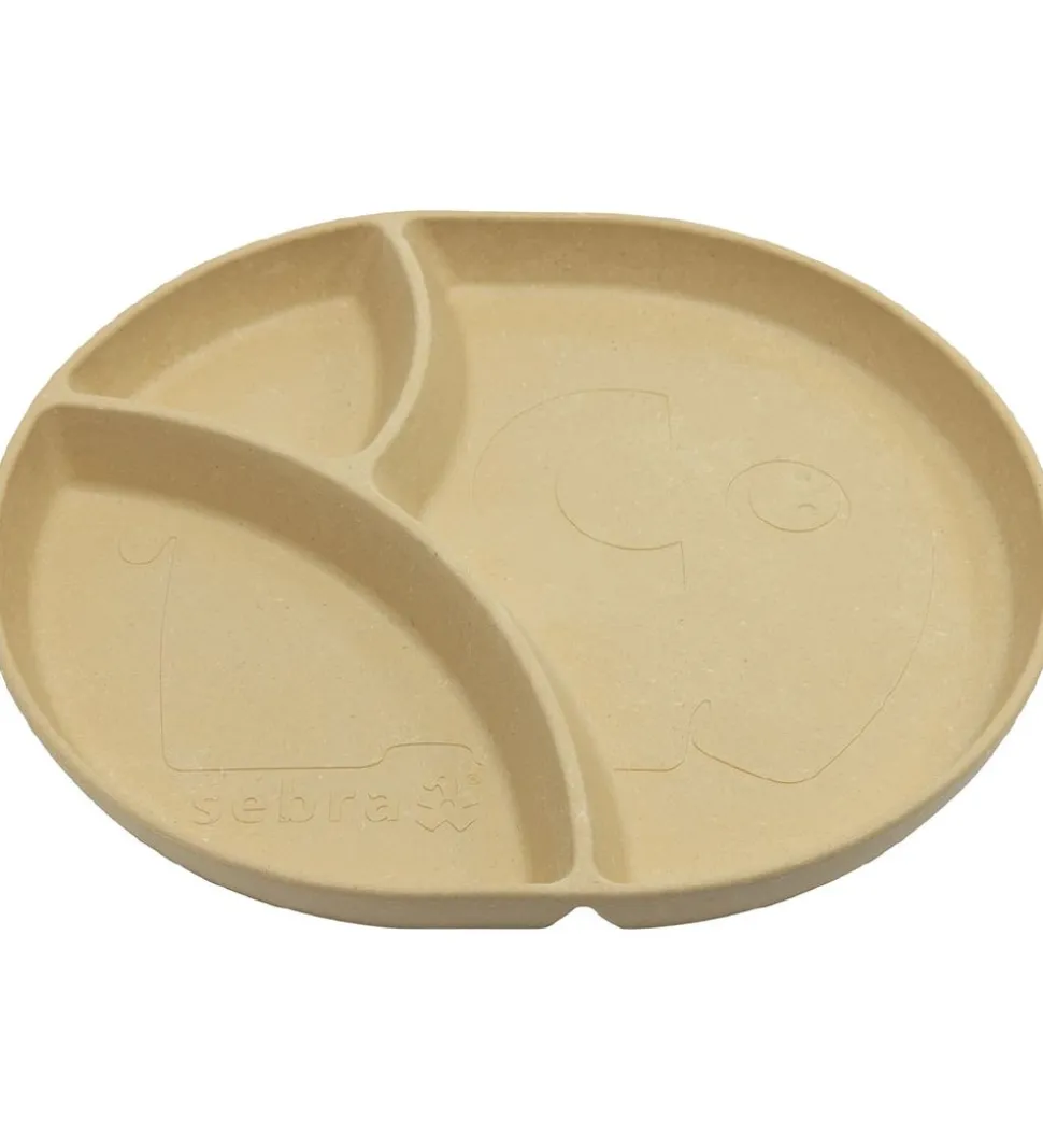 Sebra Tallerken - Bioplast - 3 Rum - Mums - Wheat Yellow