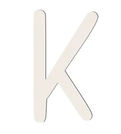 Sebra Træbogstaver - K - Birchbark Beige