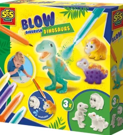 SES Creative Kreasæt - Pustetuscher - Dinosaurer