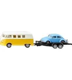 Siku Bil m. Trailer - VW T1 m. Trailer & VW Beetle - 1:50